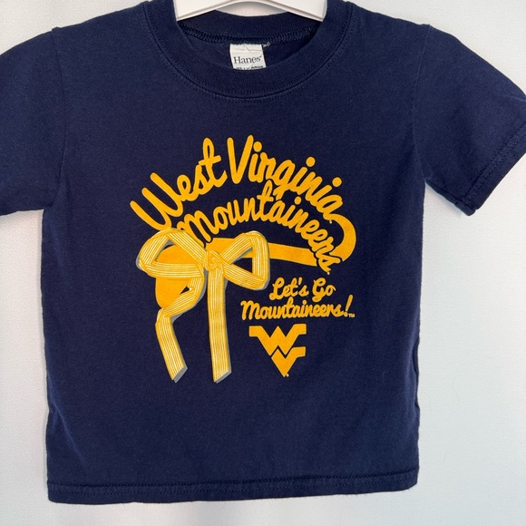 Hanes Other - 💜3/$15 Hanes West Virginia Mountaineers Toddler Navy T-Shirt